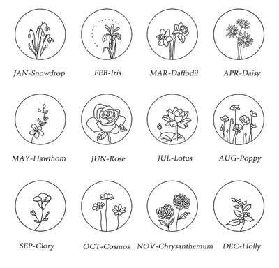 Birth Flower Jewery: November