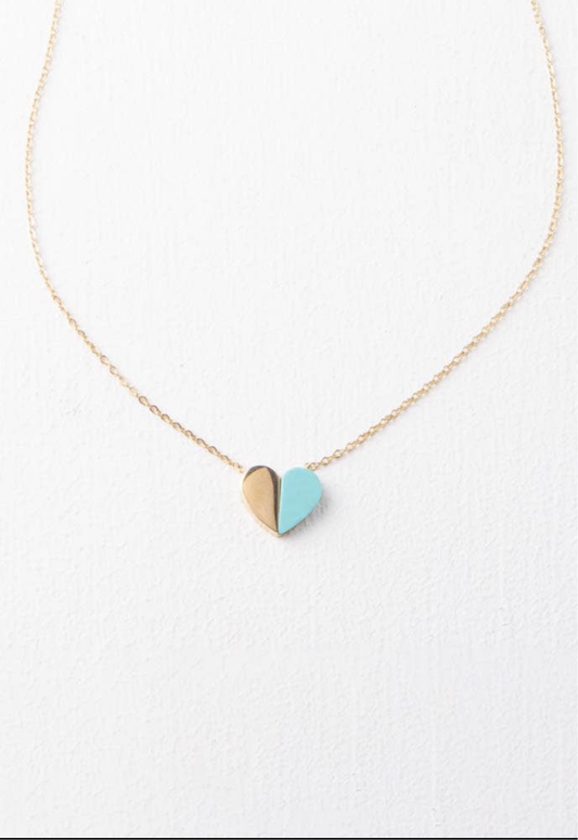 Alexis Turquoise Heart Necklace