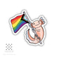 Axolotl Pride Vinyl Sticker