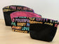 Fierce Words Trio Posh cosmetic bags