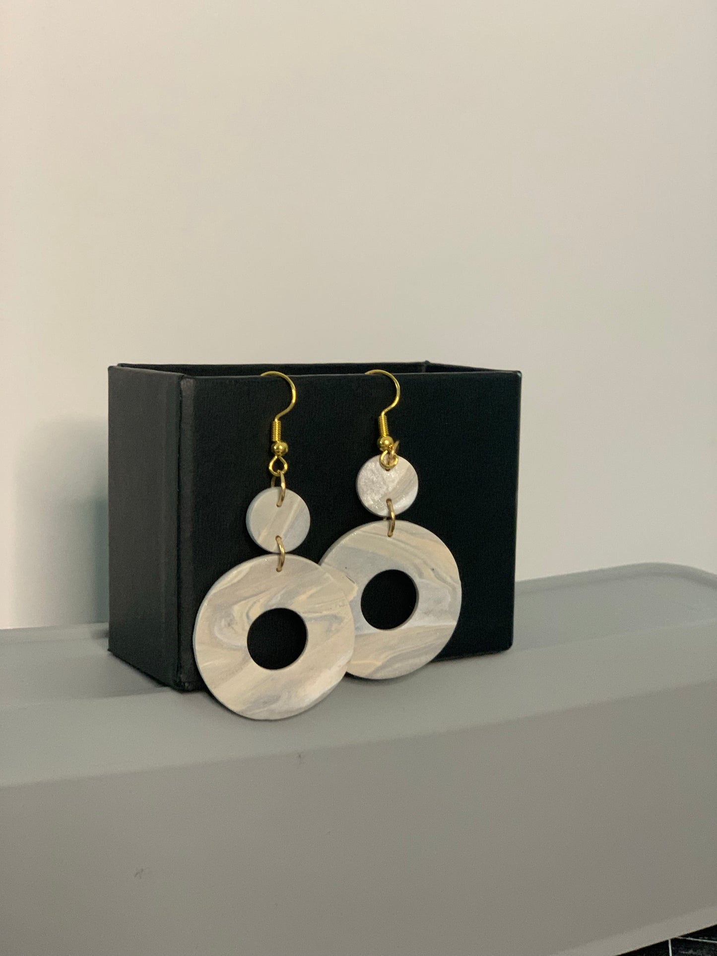 Stone-look Artisan Earrings