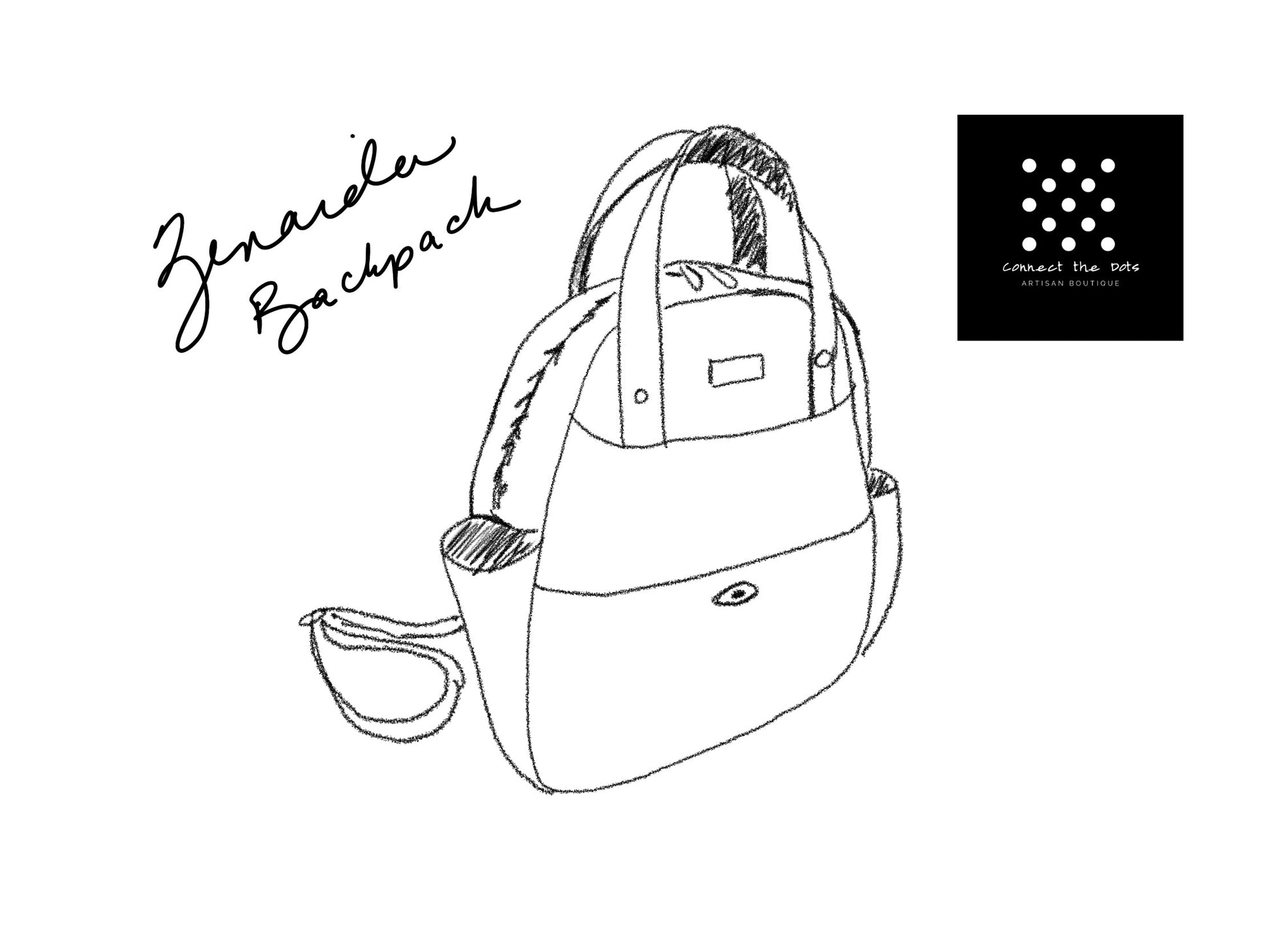 Custom backpack sketch series