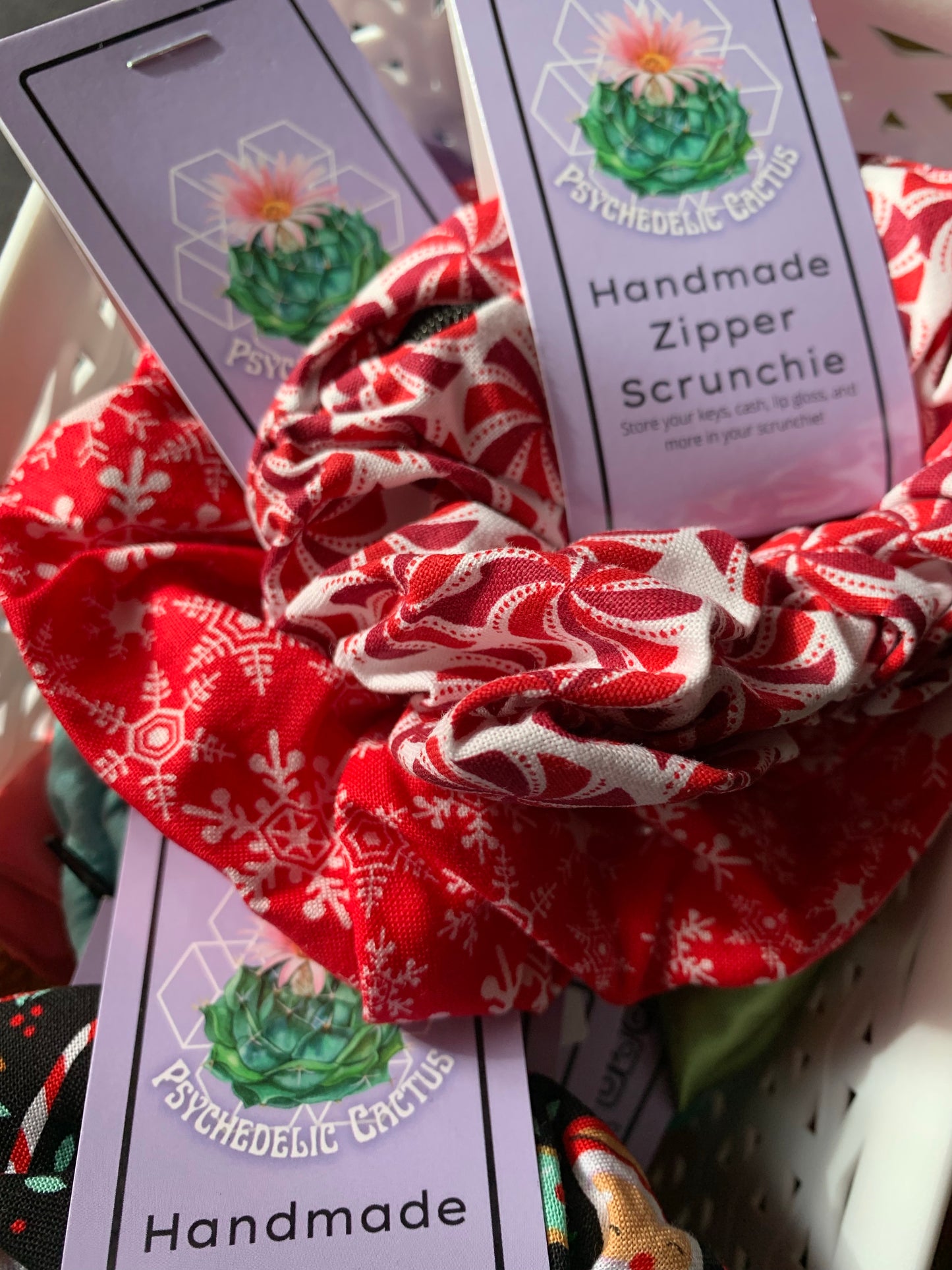 Christmas XL zipper scrunchies (wallet)