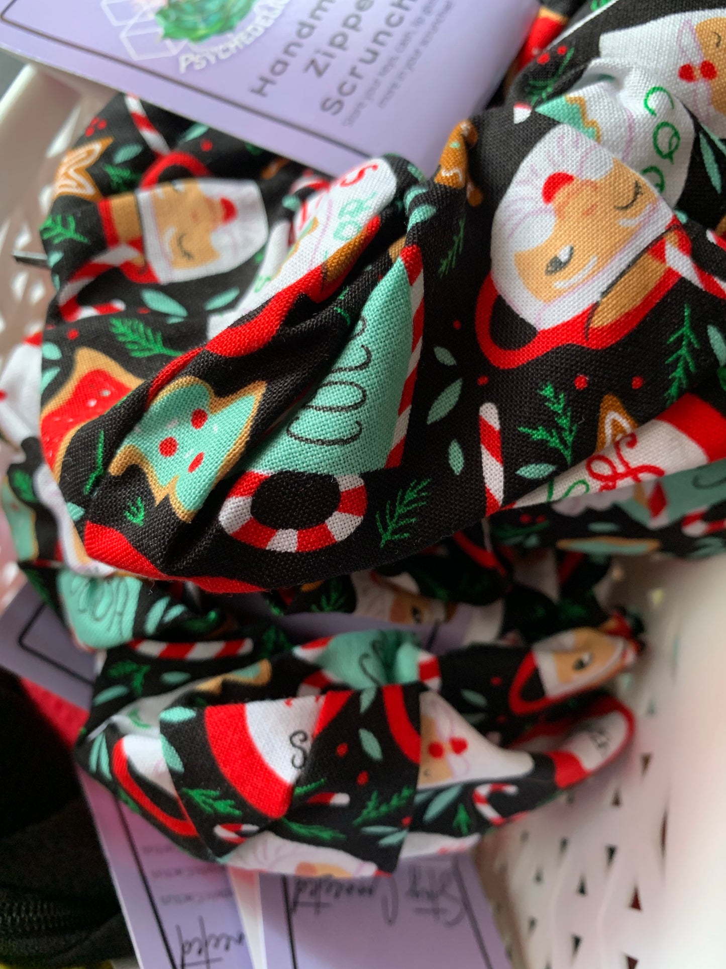 Christmas XL zipper scrunchies (wallet)