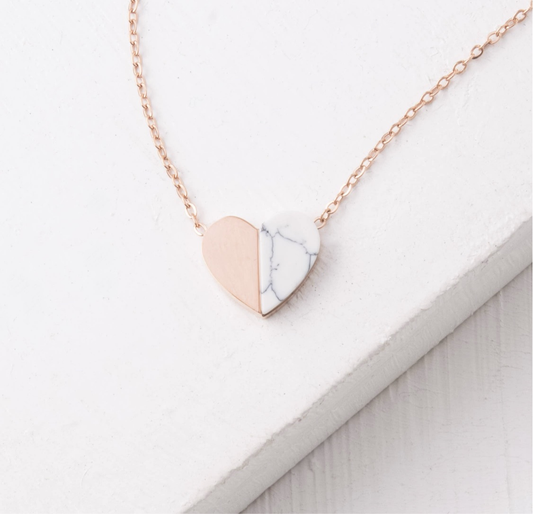 Alexis Rose Gold Heart Necklace