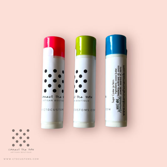 Connect the Dots branded lip balm