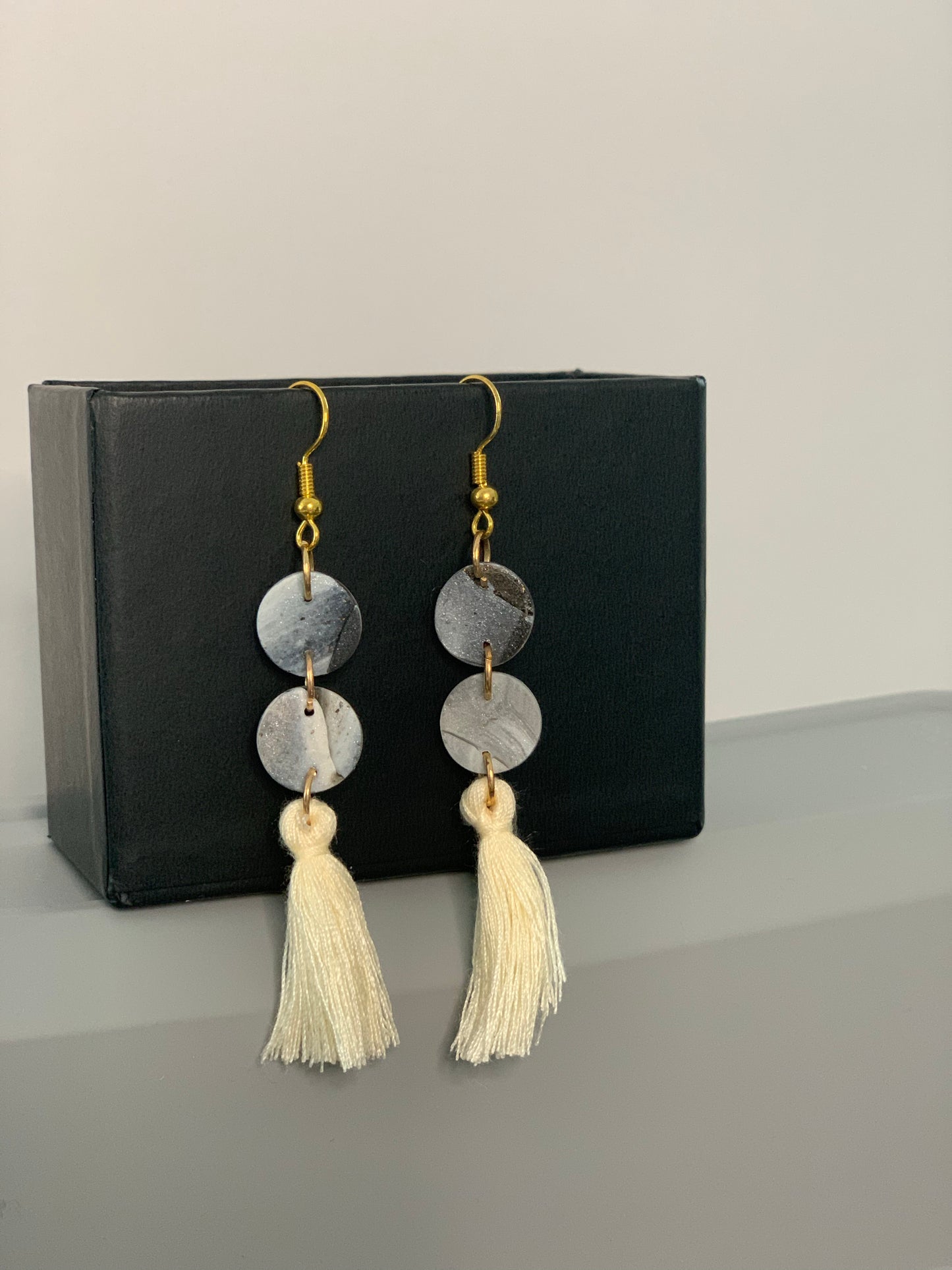 Stone-look Artisan Earrings